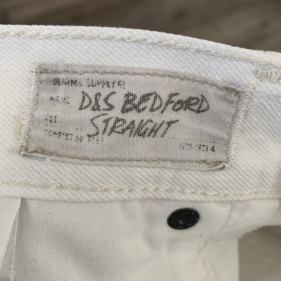 Pantalones Cortos DENIM & SUPPLY RALPH LAUREN Para Hombre 34 Blanco Bedford Calce Recto Envejecido Foto 2 de 4