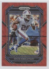 2022 Panini Prizm Red Wave Prizm 110/149 Devin Singletary #30 5aj