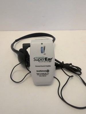 SuperEar SE9000HP Rechargeable Personal Sound Amplifier, 50 DB with Headphones