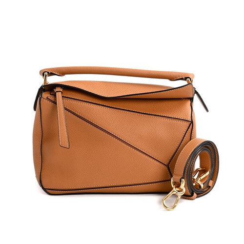 LOEWE Puzzle Bag Small Handbag A510S21X67 Brown Ladies Used A Rank