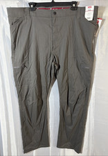 Wrangler Pants Men's 44x30 ATG Cargo Nylon Stretch Hiking Outdoor Quick-Dry Gray