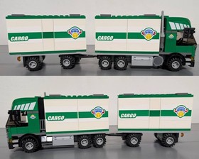 LEGO City Truck & Forklift 7733 with Instructions Minifigs