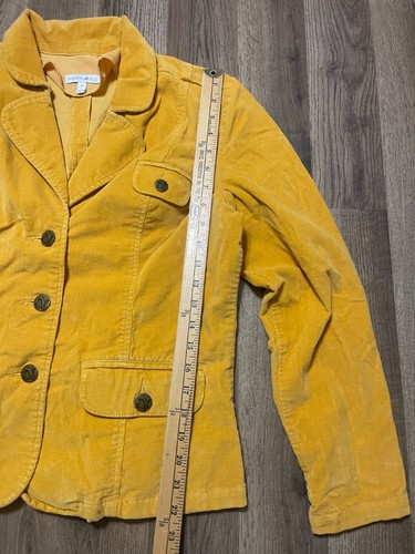 Fashion Bug Jacket, Women's Size 10, Yellow, Button Up, Corduroy - Picture 8 of 11