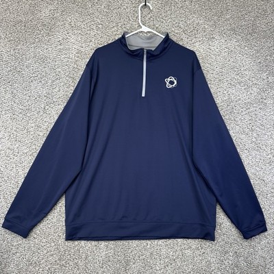 Peter Millar Perth Quarter Zip Men's XXL 2XL Navy Blue Performance Crown Sport