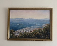 Olga Claire Aggio (Australian, b.1943) Oil Painting/Board Signed ?Dockyard View?