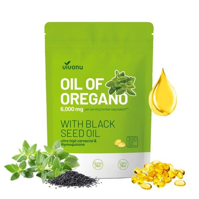 #ad High Potency Oil of Oregano amp; Black Seed Oil 300ct Organic SoftgelsAntioxidant $13.42