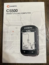 CS500 Bike Computer Wireless, 2.6 Inch LCD GPS Cycling Computer with Route Na...