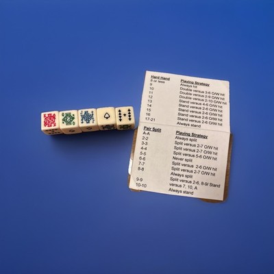 Set Of 5pcs Six Sided Dice  Ace,King,Queen, Poker Game Strategy Card Included