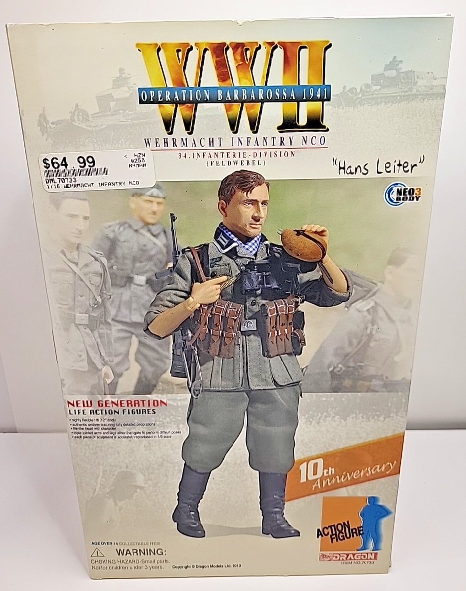 【新品未開封】DiD 1/6 WWII Hans Ebner D80014 1/6 Dragon Models WWII Operation Barbarossa 1941 Hans Leiter 2010