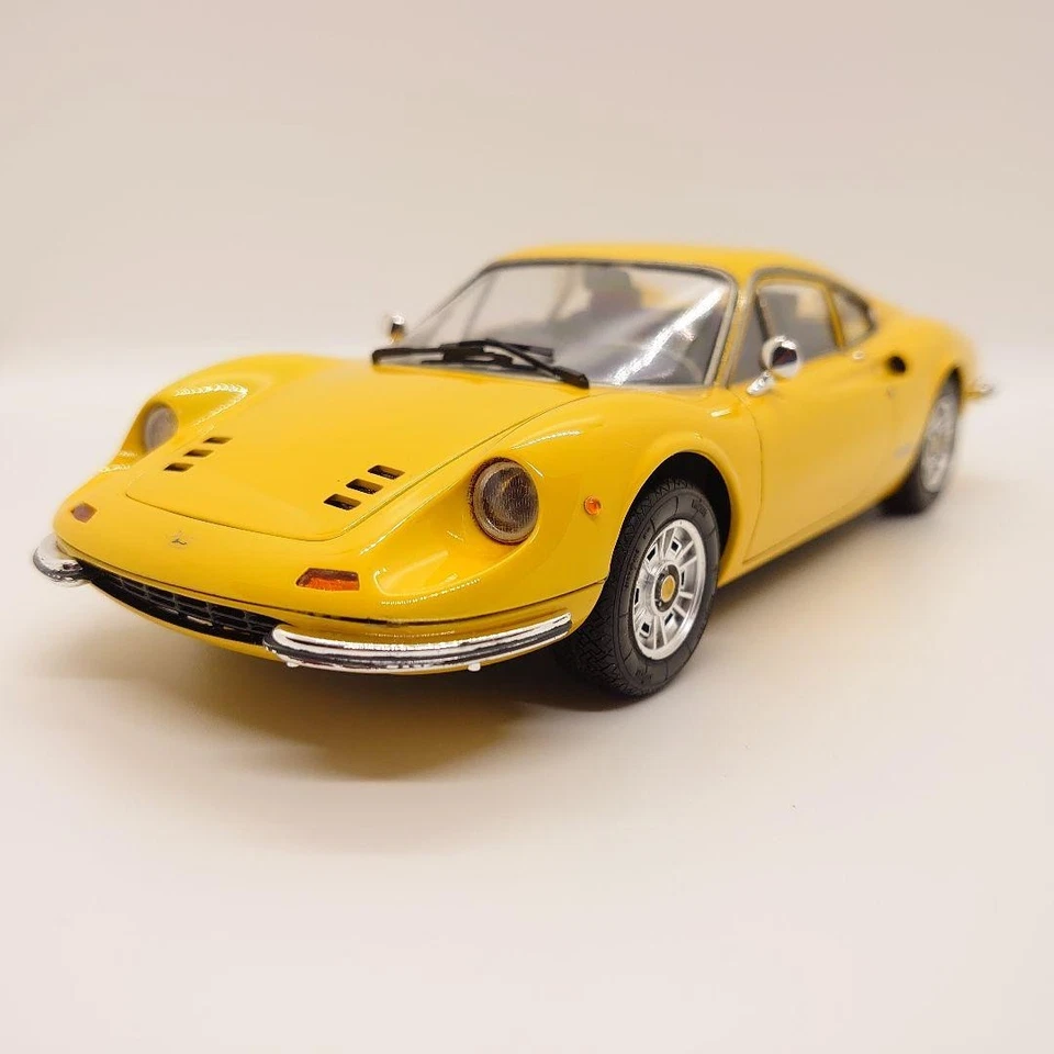 Fujimi 1/24 Ferrari Dino 246GT Finished Model Car Modena Yellow Handbuilt - Image 2 of 4
