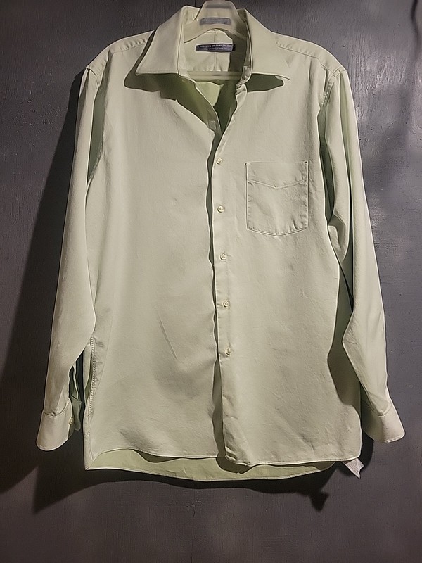 Forsyth Of Canada Light Green Long Sleeved Button Up Size  16 Missing 1 Button