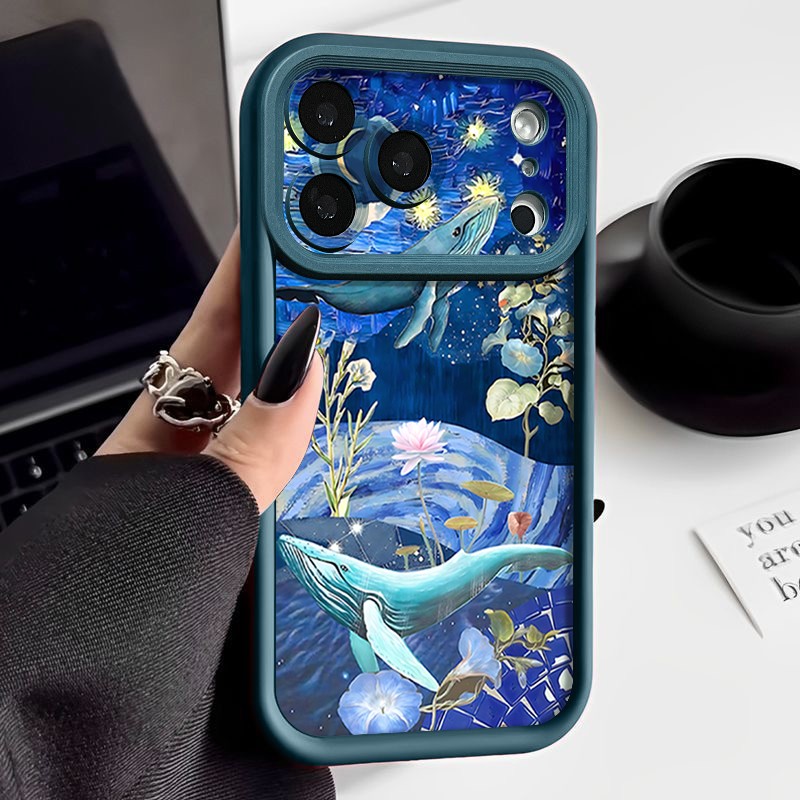 iPhone 17 pro Hülle - Delfin blau - 