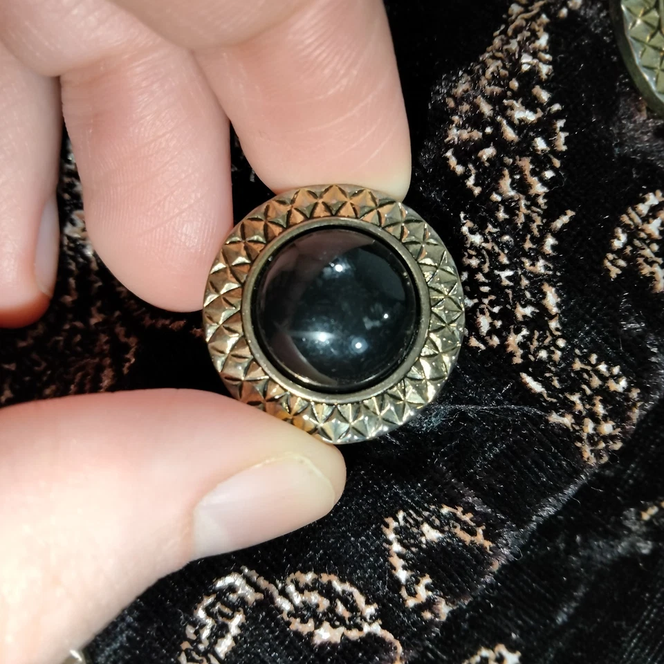 Vtg 90s Goth Vest S Vamp Whimsigoth Cyber Steampunk 80s Y2K Boho Grunge Fairy - Image 4 of 4