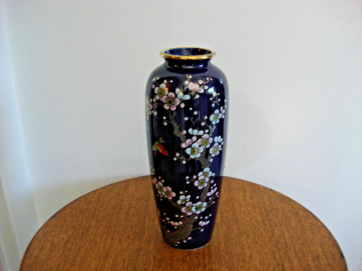 陶瓷蓝色1850-1899 年日本花瓶| eBay