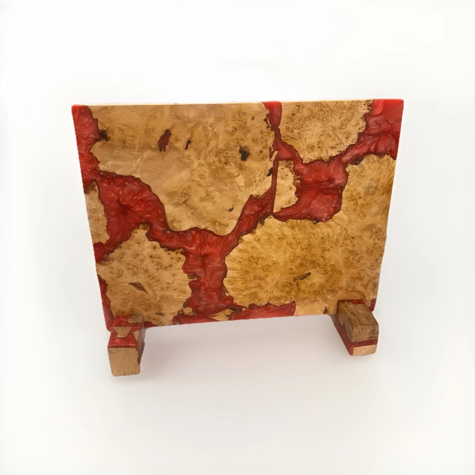 磁性深红树脂和毛刺枫木刀块无刀 — 第 2/4 张图片