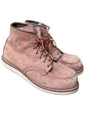 Botas Red Wing 8208 Clásicas Gamuza Puntera Sin usar, Rosa Polvorienta Abilene Hombres Talla 9.5 D