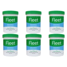 6 Pack Fleet Glycerin Suppositories Adult 50 Each