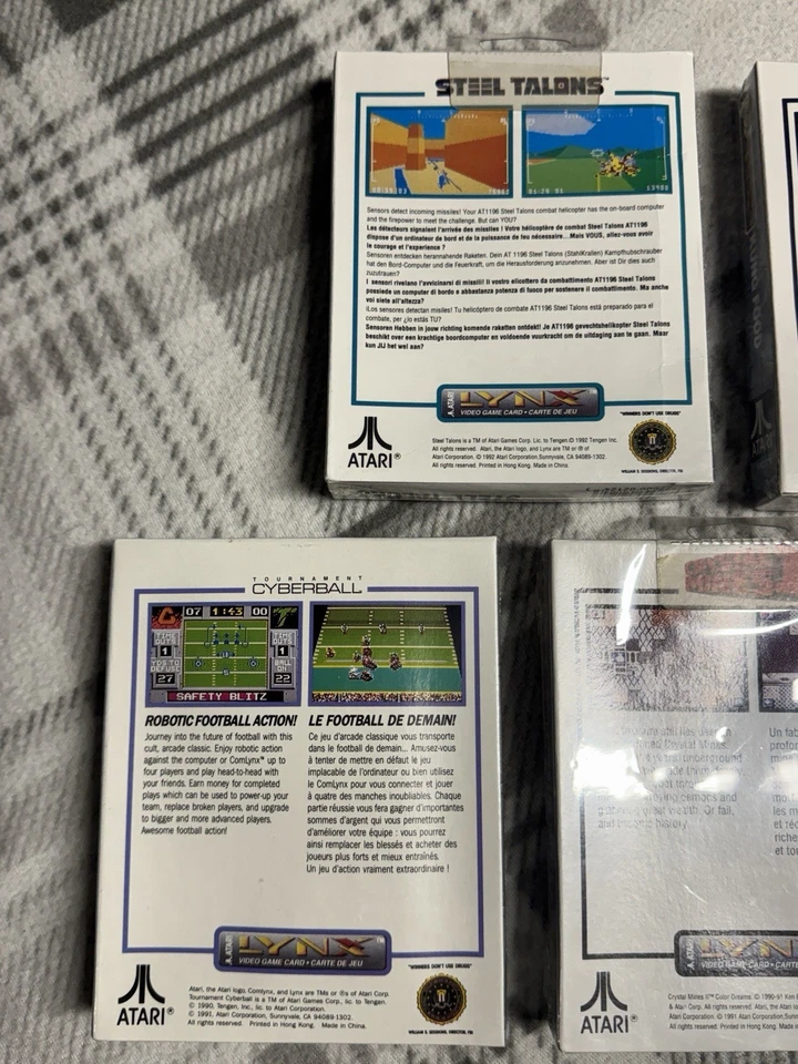 Atari Lynx Sealed NEW Game Lot - Steel Talons, Cyber ball, Ishido, Crystal - Image 3 of 4