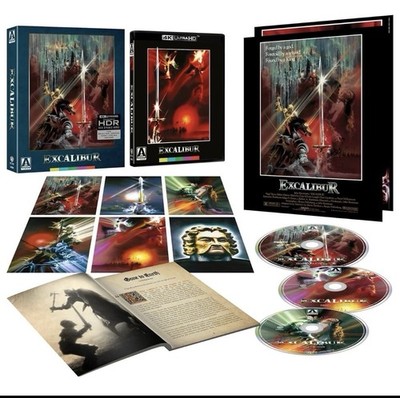 Excalibur (4K UHD) Arrow Limited edition 3-Disc + Slipbox / Slipcover - MEW