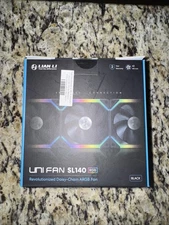 Lian Li SL140 Uni Fan ARGB PWM 140mm 2 Pack with Controller - Black
