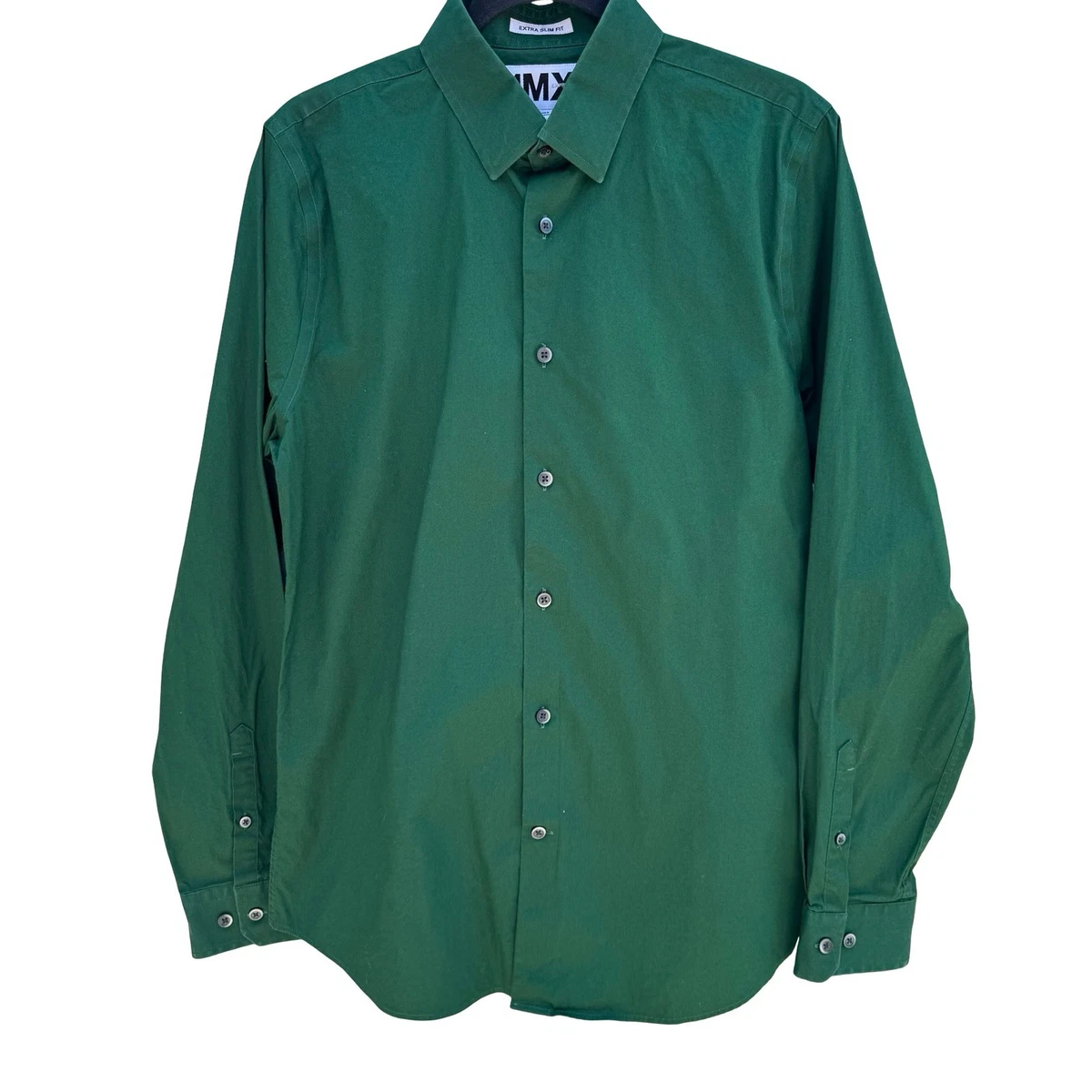 express green dress shirt Express Stretch Lime Green Long Sleeve Button up Dress Shirt L