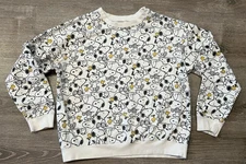 Peanuts Sweatshirt Falalalala Size M Long Sleeve White Peanuts Worldwide LLC