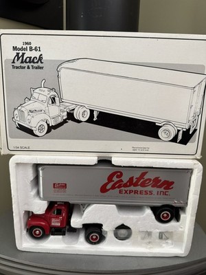 First Gear 1960 Mack B-61 Tractor trailer 1/34 Eastern Express inc