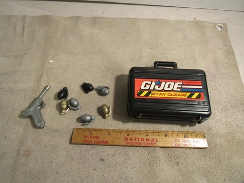 GI JOE STAY CLEAR BLACK GUN CASE W Weapons Collectible Rare