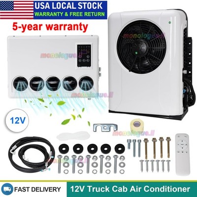 12V Truck Air Conditioner Mini Split Universal Automotive AC Unit for Truck RV