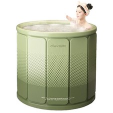 Simcat Portable Foldable Bathtub, 70x65cm Adults Ice Bath Tub, Ice Bath