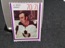1970-71 Esso Hockey Stamp 30 Bruce Gamble Toronto Maple Leaf LP
