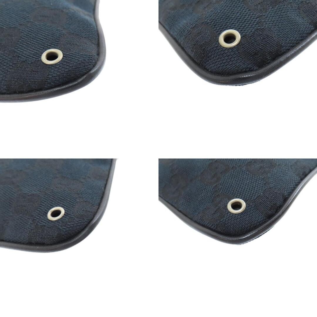 GUCCI GG Canvas Shoulder Bag Women Used Damier Black Adjustable Strap thumbnail 10