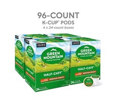 Green Mountain Coffee Roasters Half-Caff Coffee 96/Carton FREE SHIPPING