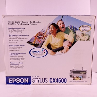 Epson Stylus CX4600 All-in-One Inkjet Printer New in Box