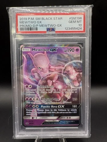 PSA 10 💎 GEM MINT 2019 POKEMON SM BLACK STAR PROMO DETECTIVE PIKACHU MEWTWO GX