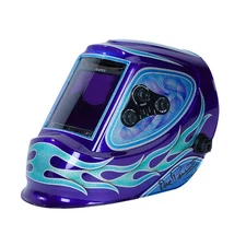 Klutch Custom Welding Helmet, Auto Darkening, 1/25,000-Sec. Switch Time, Grind