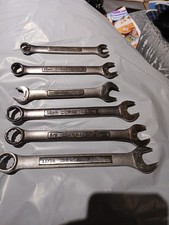 Craftsman Combination Wrench Lot Of 6 - 1116 38 58 12mm 14mm 15mm