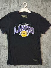 Mitchell & Ness Los Angeles Lakers T-Shirt Herren Large L Schwarz Grafik Tee NBA
