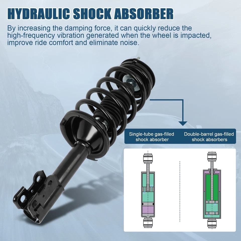 For Saturn SC SC1 SC2 SL SL1 SL2 SW1 SW2 1991-2002 Front Complete Struts Shocks - Image 4 of 4