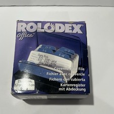 Rolodex Black Covered Card File 125 Cards 2 1/4 in. x 4 in. NIB NOS 1999