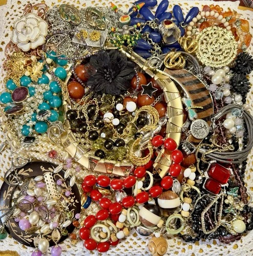 “Not-So Mystery” Lot 55+ Piece Costume Jewelry Vintage To Now-Get It All HUGE!