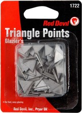 Red Devil 1722 Glazing Triangle Points ZINC Coated