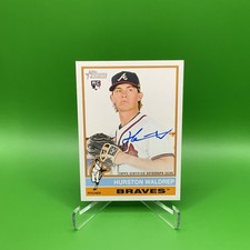 2025 Heritage High Number Real One Autographs Hurston Waldrep #ROA-HW Braves RC