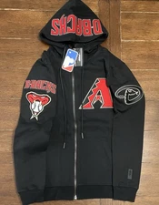 Men’s Pro standard Size M Arizona Diamondbacks Black Full Zip Jacket NWT MLB