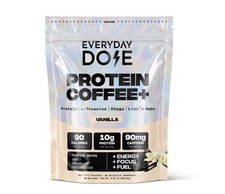 Everyday Dose Protein Coffee+ Vanilla Powder w/ L-Theanine, Chaga EXP 03/26/2028