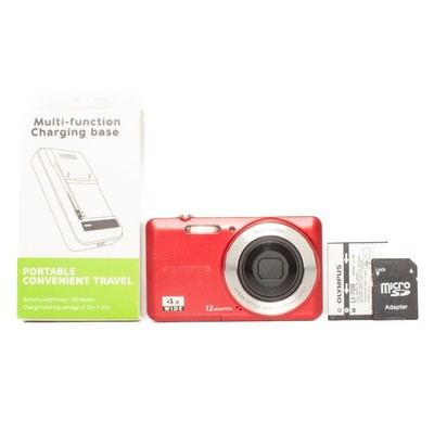 Olympus VG-110 12.0MP Digital Camera - Red - FULLY FUNCTIONAL