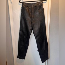 Vintage Alex Leather High Waisted Straight Leg Pants