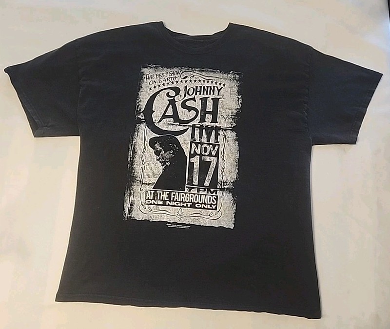 Johnny Cash Shirt XXL Black 2009 Best Show On Earth Live 