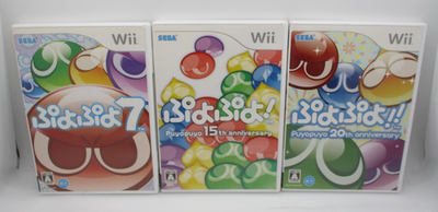 Nintendo Wii PUYOPUYO! PUYOPUYO!! &PUYO PUYO 7 3Games Japan