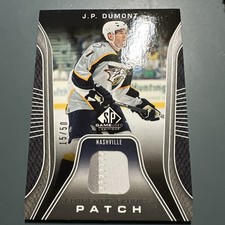 2006-07 SP Game Used Edition - Authentic Fabrics J.P. Dumont #AF-JD Patch /50...